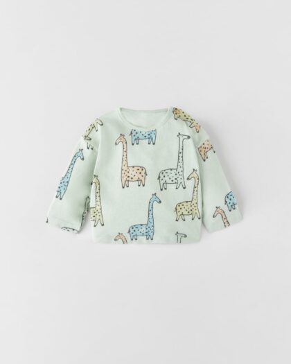 Giraffe Slub Knit T-Shirt
